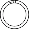 A black and white line drawing of a circular fluorescent light bulb. Produktbild-Vorschau