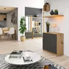 Kommode AKORD JERRY Eiche Artisan 80 cm Tür 3 Schubladen 2 Produktbild-Vorschau 5
