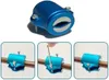A collage showing a blue magnetic water softener device and three instructional images of its installation on a copper pipe. Podgląd zdjęcia produktu