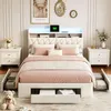INONEFT Polsterbett 140 × 190 cm, Jugendbetten, Doppelbett Produktbild-Vorschau 2