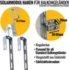 Balkonhalterung Balkonhaken Balkonkraftwerk Edelstahl Produktbild-Vorschau 1