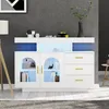 MODFU Buffet - Meuble de Rangement avec LED et Tiroirs, Voir les images du produit 2