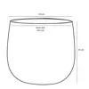Mica Decorations Pablo Blumentopf - H25 x Ø29 cm - Ocker Produktbild-Vorschau 3