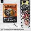 LANOLU Retro Blechschild Dart und Bier, Bar und Partykeller Produktbild-Vorschau 2