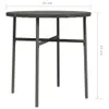 vidaXL Table d'appoint Gris 45 cm Poly rotin Voir les images du produit 6