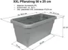 Pflanztrog aus Kunststoff 50x25 cm, 22 cm hoch, taupe mit Produktbild-Vorschau 2