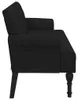 vidaXL Lavice s opěradlem černá 120x62x75,5 cm látka Náhled obrázku produktu 5