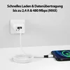 USB-A auf iPhone Nylon Kabel Typ A Ladekabel für iPhone - Produktbild-Vorschau 4