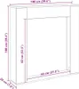vidaXL Krbová obestavba Artisan dub 100x20x100 cm materiál Náhled obrázku produktu 8