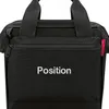 A black reisenthel allrounder cross bag with the word 'Position' embroidered on the front. Produktbild-Vorschau