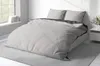 Bettwäsche 200x200 cm grau silber anthrazit Uni Doppelbett Produktbild-Vorschau 3