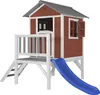 AXI Spielhaus Beach Lodge XL in Rot mit Rutsche in Blau | Produktbild-Vorschau 1