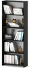 MRBLS Bibliothèque noire 70x189x30 cm - Étagère sur pied Voir les images du produit 1