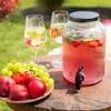 HOMLA VELMO pruhovaná sklenice na kohoutí maso s černým Náhled obrázku produktu 3
