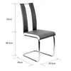 Supfine Lot de 2 chaises de salle à manger,chaise de Voir les images du produit 3