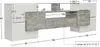 MODFU Meuble TV 200 cm - Design Moderne - Avec LED - Gris Voir les images du produit 4