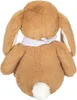A plush toy bunny seen from the back, wearing a scarf. Produktbild-Vorschau