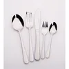 A set of five stainless steel cutlery pieces arranged diagonally on a white background. Produktbild-Vorschau