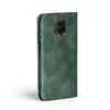 A green flip case for a smartphone is shown against a white background. Produktbild-Vorschau