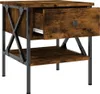 vidaXL Nočné stolíky 2 ks. Údený dub 40x42x45 cm materiál Náhľad obrázku produktu 8