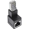 InLine Patchkabel-Adapter Cat.6A, RJ45 Stecker/Buchse, 90° Produktbild-Vorschau 1