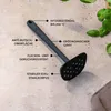 Hoffmann Kartoffelstampfer robuster Edelstahlkern Silikon Produktbild-Vorschau 4