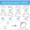 INF Transparentes Spiralen-Ringgrößen-Set TPU+PC 20 Stück Produktbild-Vorschau 8