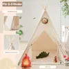 Homeblend Tipi Zelt für Kinder 120x120x150 cm – Spielzelt Produktbild-Vorschau 2