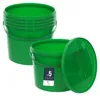 BenBow Eimer mit Deckel 10L x5 Grün - lebensmittelecht, Produktbild-Vorschau 1