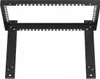 A black open-frame server rack with two legs, shown from a front-facing angle against a white background. Produktbild-Vorschau
