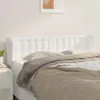 vidaXL Kopfteil mit Ohren Weiß 147x23x78/88 cm Kunstleder Produktbild-Vorschau 2