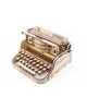 A wooden model of a typewriter on a white background. Podgląd zdjęcia produktu