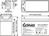 Kung Long WP7-12(28W)-M/F2 12V 7Ah AGM Bleibatterie Produktbild-Vorschau 7