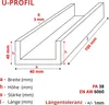 GAL-INDUSTRIAL | Aluminium U-PROFIL - 40x40x40x3mm - 10cm - Produktbild-Vorschau 2