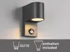 Außenwandleuchte mit Bewegungsmelder, Downlight Anthrazit Produktbild-Vorschau 5