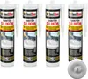Isolbau Sanitär Silikon 4 x 300 ml Hellgrau - Produktbild-Vorschau 1