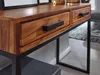 Konzole  sheesham masiv / kov 90x76x36 cm sál tabulka | Náhled obrázku produktu 4