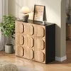 Commode vintage avec structure en bois & côtés noirs - le Voir les images du produit 3