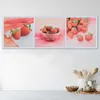 Leinwandbild rote erdbeeren 90x30 cm Feeby rot wandbild Produktbild-Vorschau 2