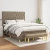 The Living Store Boxspringbett mit Matratze Taupe 140x190 Produktbild-Vorschau 1