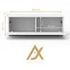 AX LIVING Barvo 100 cm TV Kommode Lowboard Braun Eiche Produktbild-Vorschau 5