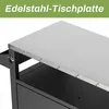 Profi Grillwagen mit Edelstahl-Arbeitsplatte & Unterschrank Produktbild-Vorschau 4