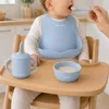 WELLHAUS Baby siliconen set, 8-delig, blauw, met zuignap, Productafbeelding-voorbeeld 3