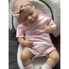48 cm noworodek, reborn, Loulou, śpiąca, realistyczna skóra Podgląd zdjęcia produktu 9