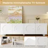Mobile TV Merax con corpo bianco opaco e base piatta, Anteprima dell’immagine prodotto 9