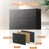 Schubkastenkommode Kommode Stoff 8 Schubladen Sideboard Produktbild-Vorschau 9