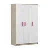 Kleiderschrank Drehtürenschrank  120 cm – Sonoma/Weiß mit Produktbild-Vorschau 3