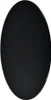 A black, oval glass tabletop. Produktbild-Vorschau