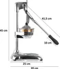 Mahlzeit Edelstahl Saftpresse CORDOBA, silber, manueller Produktbild-Vorschau 2
