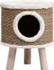 vidaXL Arbre à chat avec pieds en bois 41 cm algues marines Voir les images du produit 2